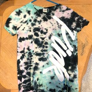 pink tie dye shirt